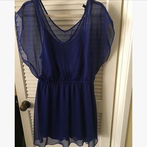 Express Blue Double Layer Dress (Sz. Large)